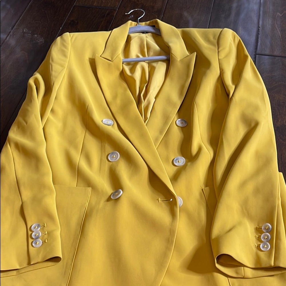 Express Mustard Yellow Blazer sz M